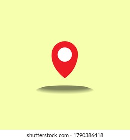 Vector illustration-check in location icon.