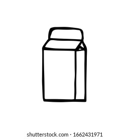 
Vector illustration.Close-up of abstract milk / juice container on white background.