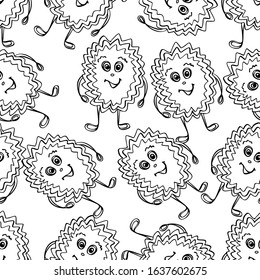 
Vector illustration.Close-up cartoon character on white isolated background.Design for covers, coloring books, print clothes.