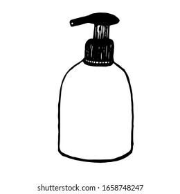 
Vector illustration.Close-up of container for cosmetics on a white isolated background.