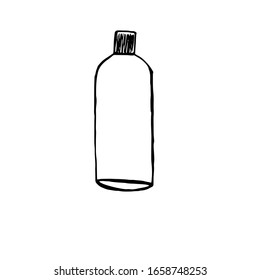 
Ilustración vectorial.Cierre del recipiente para cosméticos en un fondo blanco aislado.