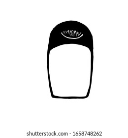 
Vector illustration.Close-up of container for cosmetics on a white isolated background.