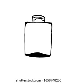 
Vector illustration.Close-up of container for cosmetics on a white isolated background.