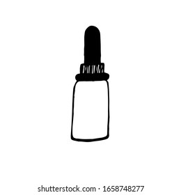 
Vector illustration.Close-up of container for cosmetics on a white isolated background.
