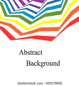 Vector Illustration.Colorful Bended Stripes. Template for Fliers, Banners, Badges, Posters, Stickers and Advertising Actions.Abstract Background