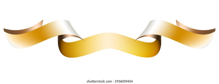 Vector illustration,Decorative  ribbon element on white banner background