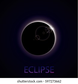 Vector illustration.Eclipse of the sun. EPS 10.
