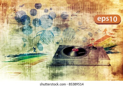 vector illustration,electronic music events,underground party poster