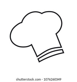 Vector illustrationf of a icon restaurant - chef's hat