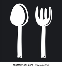 Vector illustrationf of a icon restaurant - cutlery