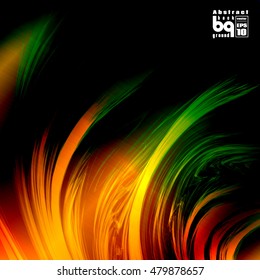 Vector illustration,fire space, glitch, background flash, abstract galaxy, sun