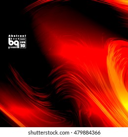 Vector illustration,fire space, glitch, background flash, abstract galaxy, sun