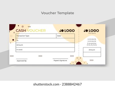 Vector illustration,Gift voucher template with clean and modern pattern.
