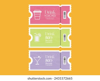 Vector illustration,Gift voucher template with clean and modern pattern Vector gift vouchers with eps 10