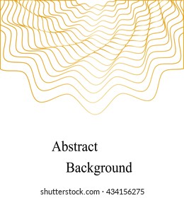 Vector Illustration.Golden Waves Pattern. Template for Visiting Cards, Labels, Fliers, Banners, Badges, Posters, Stickers and Advertising Actions.Geometric Abstract Background