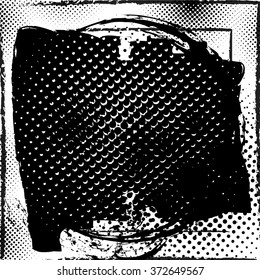 Vector illustration.Grunge halftone background