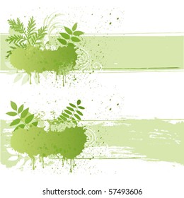 ilustración vectorial-hoja de naturaleza grunge