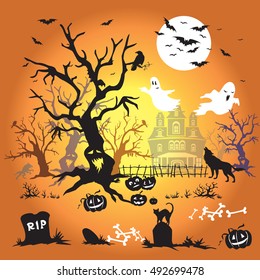  Vector Illustration:Halloween