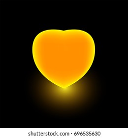 vector illustration,halloween heart or Jack's heart.