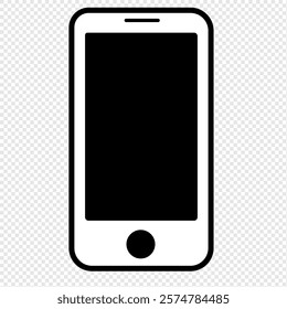  vector illustration.Handphone icon. sign for mobile concept and web design.