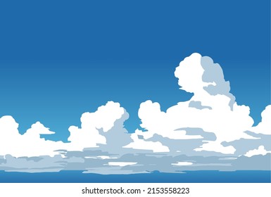 Vector Illustration,Illustration of cumulonimbus cloud