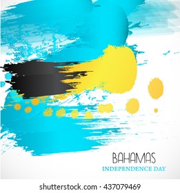 vector illustration,Independence day of bahamas.