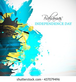 vector illustration,Independence day of bahamas.