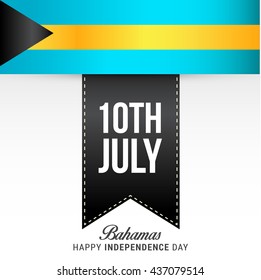vector illustration,Independence day of bahamas.