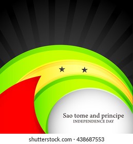 Vector illustration,poster or banner for Sao Tome and Principe.