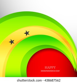 Vector illustration,poster or banner for Sao Tome and Principe.