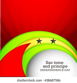 Vector illustration,poster or banner for Sao Tome and Principe.