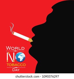 Vector illustration,poster or banner for world no tobacco day