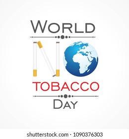 Vector illustration,poster or banner for world no tobacco day