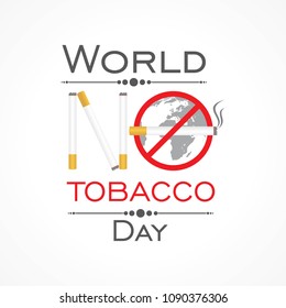 Vector illustration,poster or banner for world no tobacco day