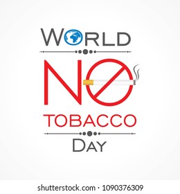 Vector illustration,poster or banner for world no tobacco day