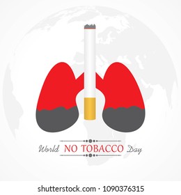 Vector illustration,poster or banner for world no tobacco day
