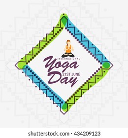 Vector illustration,poster,flyer or banner of international yoga day.