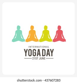 Vector illustration,poster,flyer or banner of international yoga day.