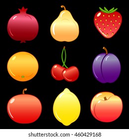 Vector illustration,realistic gradient, fruit