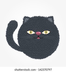 Vector Illustration/Russian Blue Cat