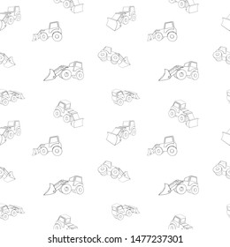 Vector Illustrations of a 3D tractor in Different projections, 