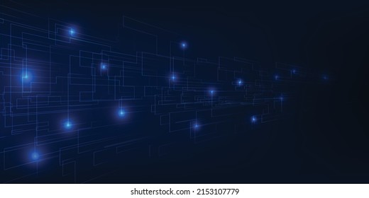 Vector illustrations of abstract blue futuristic digital technology.Artwork for game and advertising.Future tech design concepts.