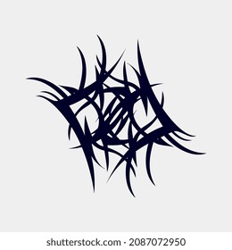 vector illustrations of abstract motifs for walls or unique stylish tattoo materials are also good