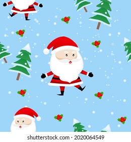 Ilustraciones vectoriales del dibujo abstracto de santa sin fisuras lindo. Ideal para los antecedentes, textiles, tejidos, papel de envolvimiento y tapicería en el fondo de la hojarasca.