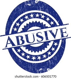 Vector illustrations of Abusive rubber stamp

