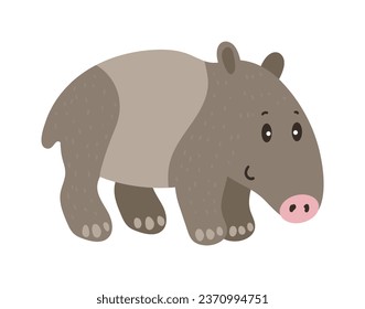 Vector illustrations of an animal on a white background.