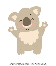 Ilustraciones vectoriales de un animal sobre un fondo blanco.