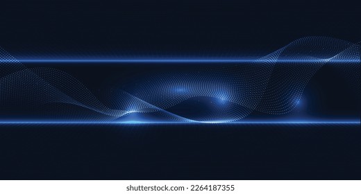 Vector illustrations of artificial intelligence streaming big data.Futuristic technology concept.