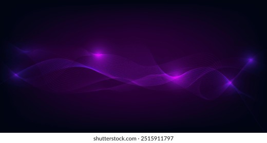 Vector illustrations of artificial intelligence streaming big data.Futuristic technology concept.