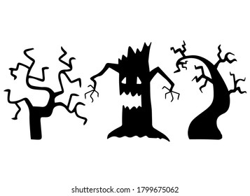 Spooky Tree Silhouette Hd Stock Images Shutterstock